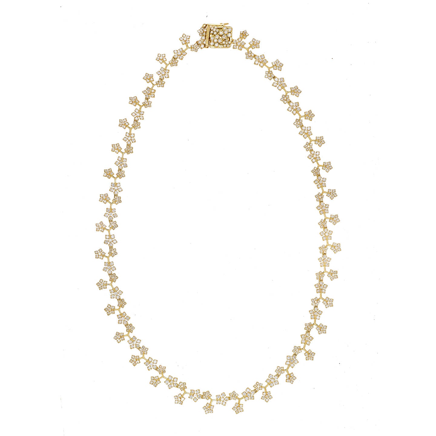 Enchanted Garden White Diamond Necklace
