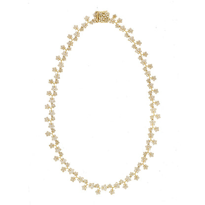 Enchanted Garden White Diamond Necklace