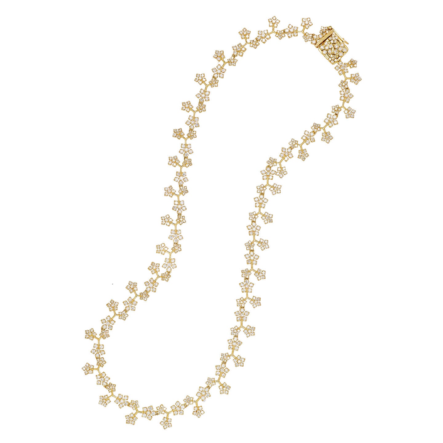 Enchanted Garden White Diamond Necklace