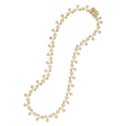 Enchanted Garden White Diamond Necklace