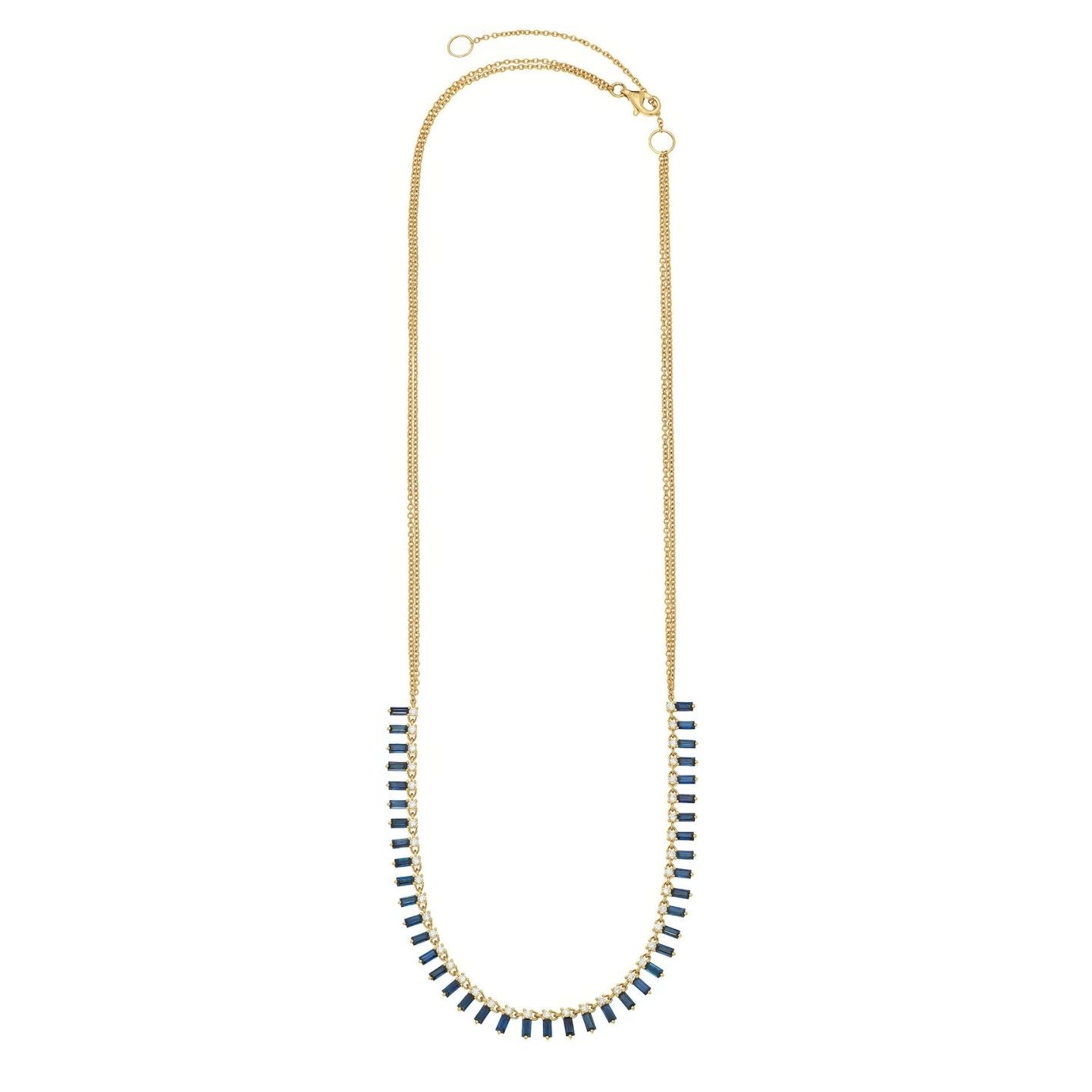 Zeena Blue Sapphire Necklace