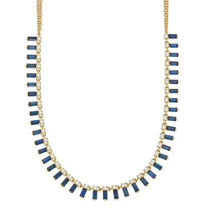 Zeena Blue Sapphire Necklace