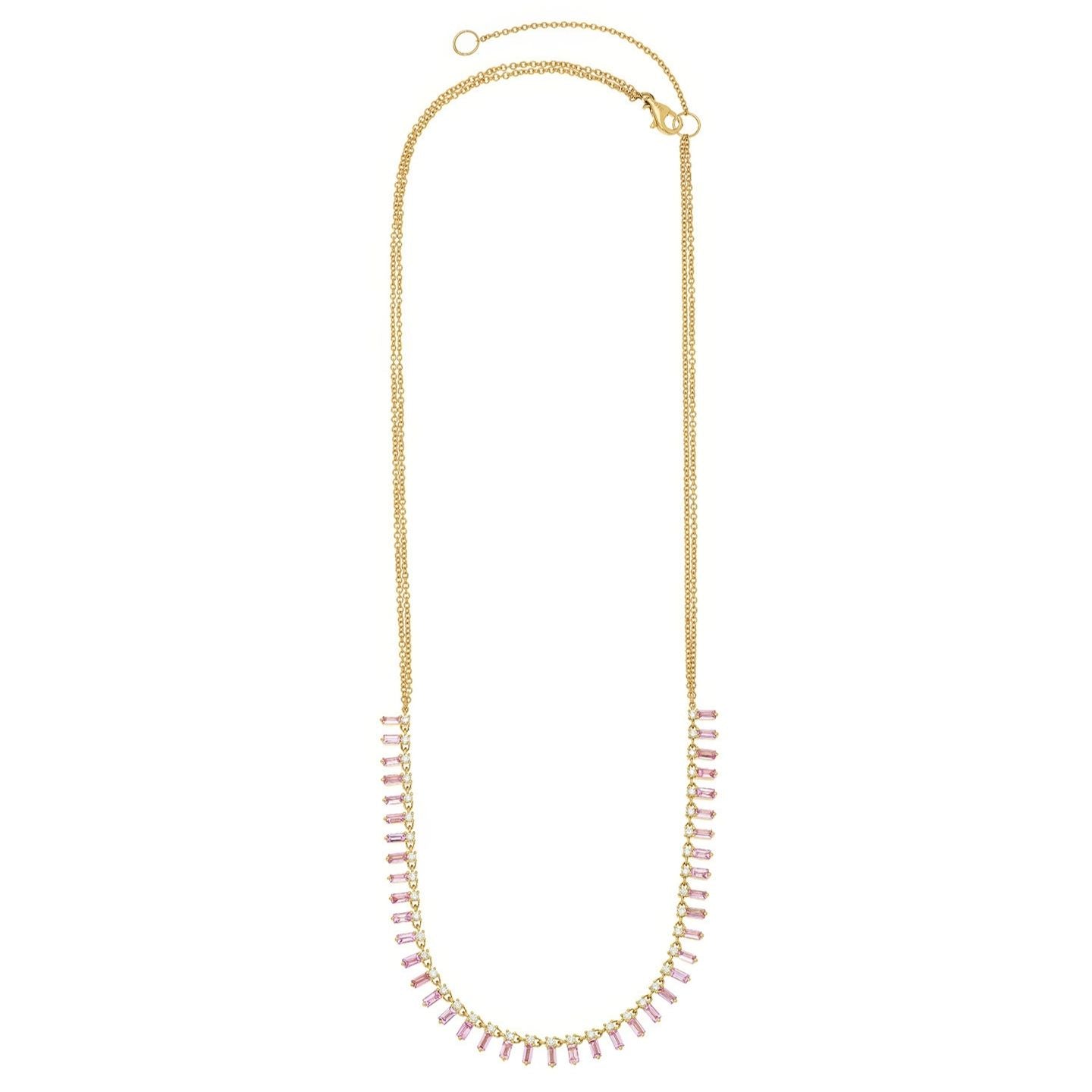 Zeena Pink Sapphire Necklace