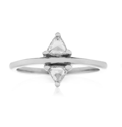 Trillion Rose Cut Diamond Ring