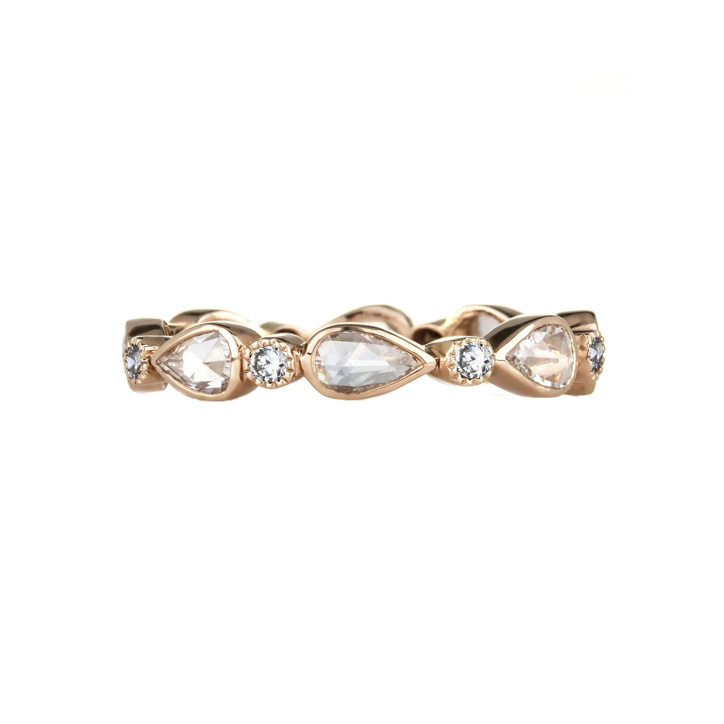 Fine Vine White Diamond Band