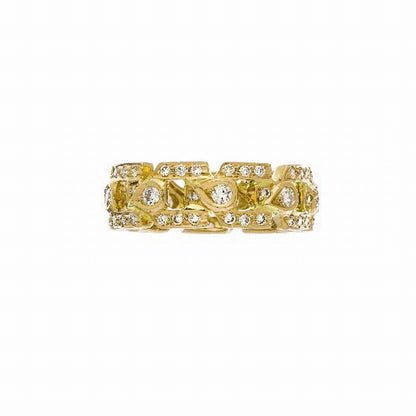 Feuille Link White Diamond White Band