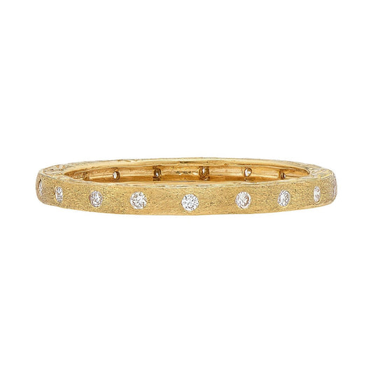 Dunes Narrow White Diamond Band