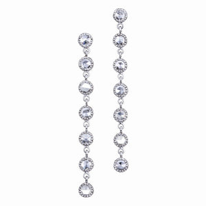 Grace Linear Rose Cut Diamond Earrings