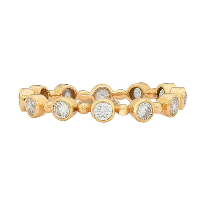 Petit Bubble White Diamond Band