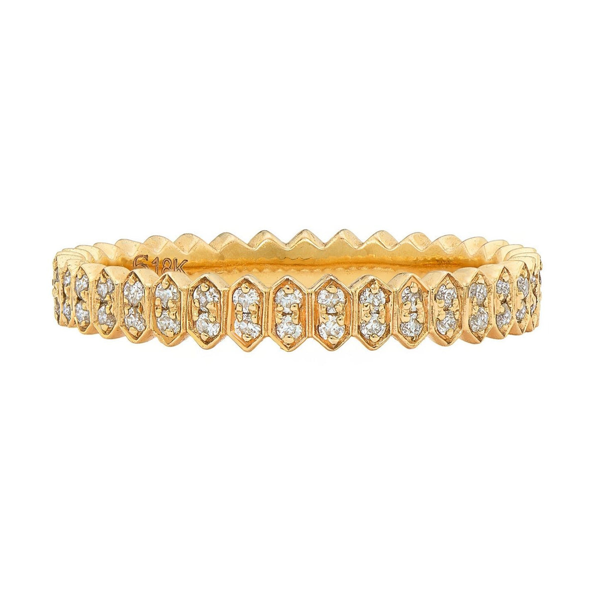 Abacus Small White Diamond Band