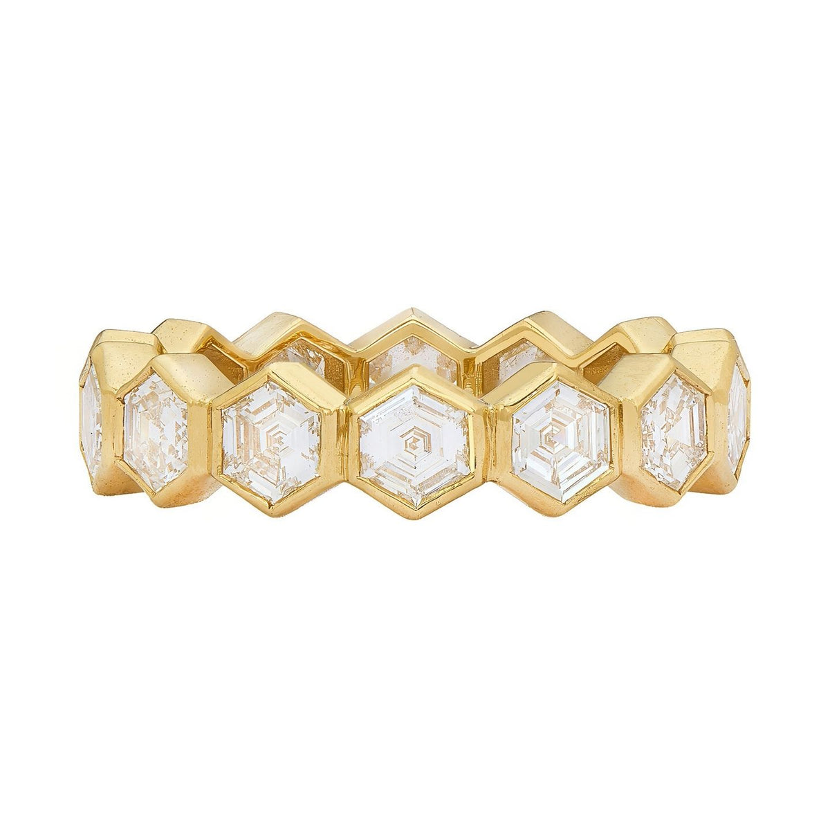 Hope Hexagon White Diamond Band
