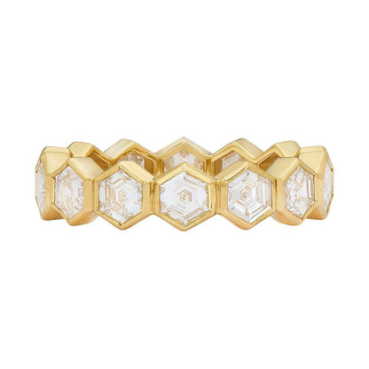 Hope Hexagon White Diamond Band