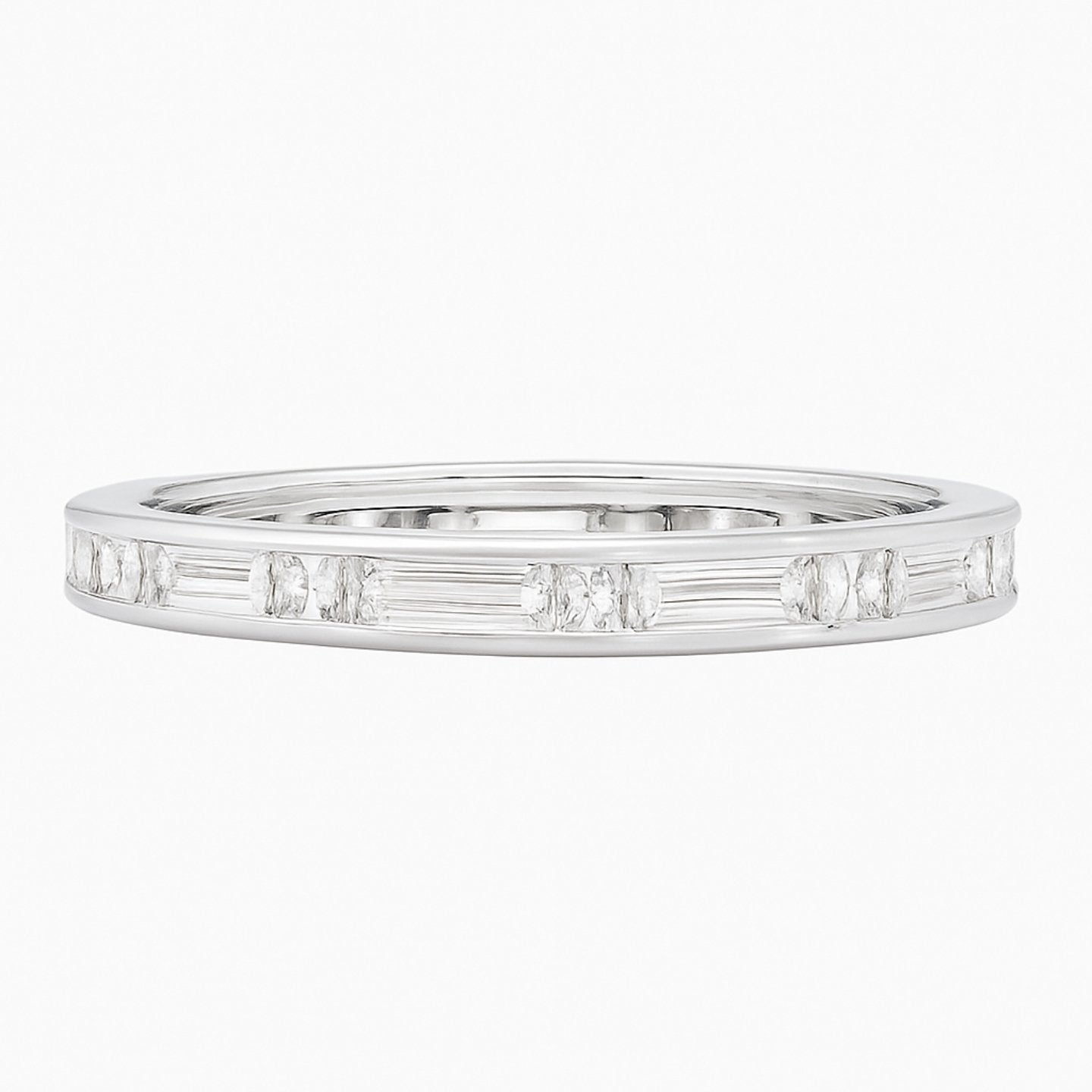 Ria Baguette and Princess Cut Diamond Band