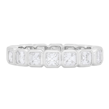 Francine White Ascher Cut Diamond Band