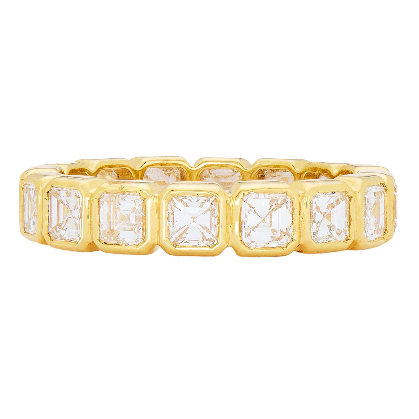 Francine White Ascher Cut Diamond Band