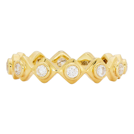Gaby White Diamond Band