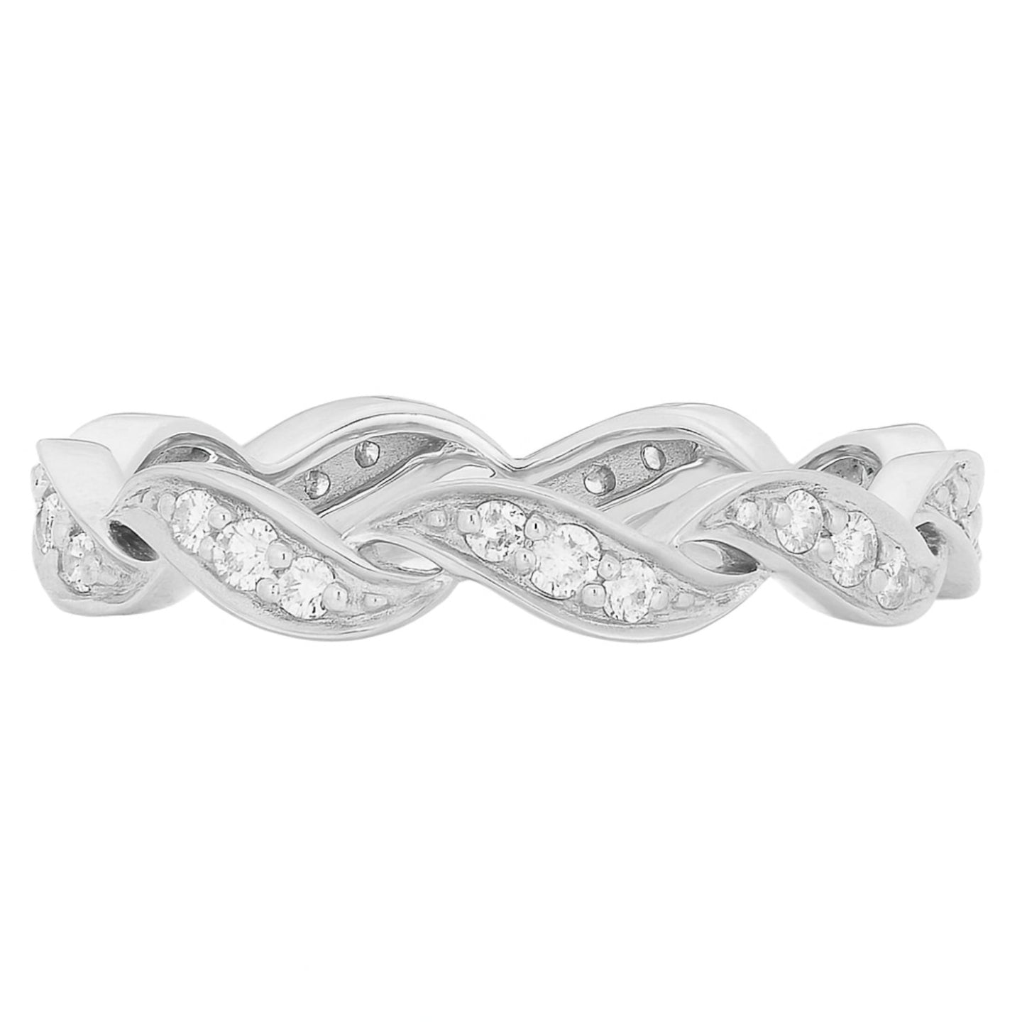 Esha White Diamond Band