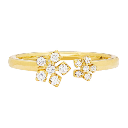 Enchanted Garden Toi et Moi White Diamond Ring