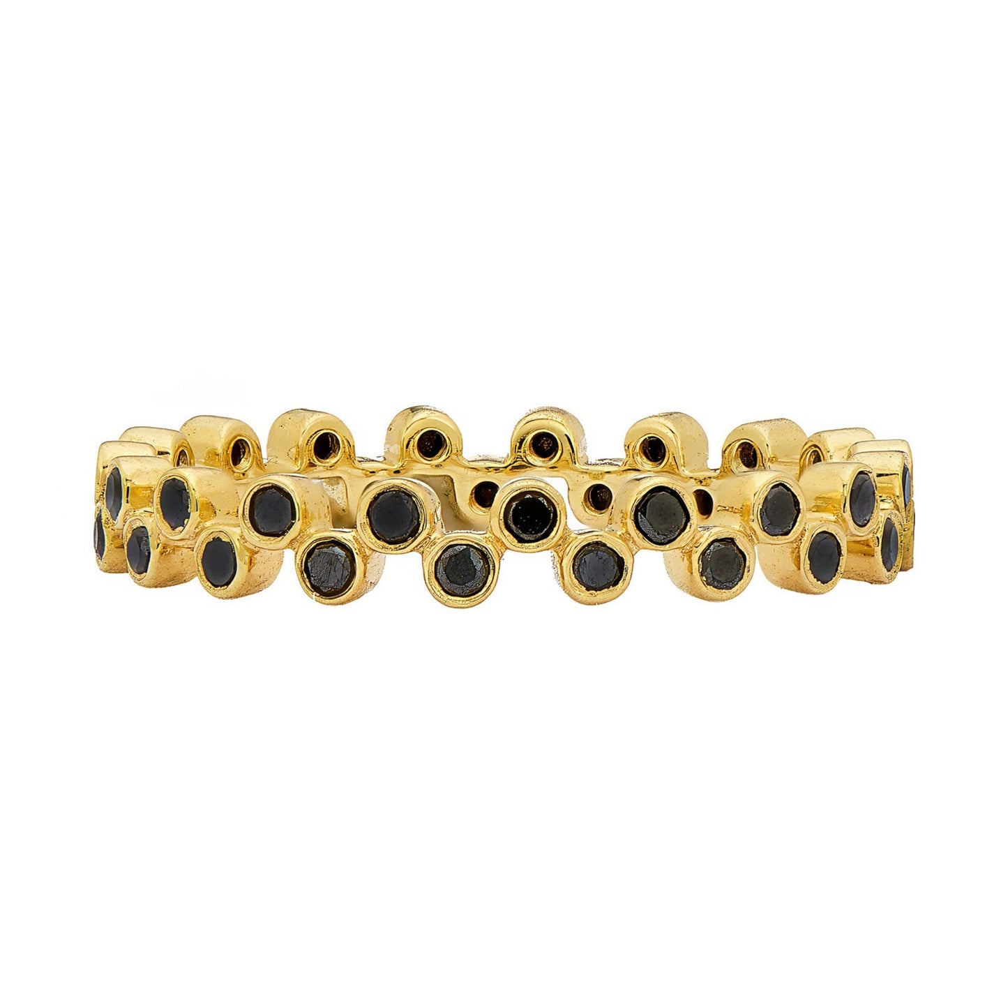 Mini Zig Zag Black Diamond Band