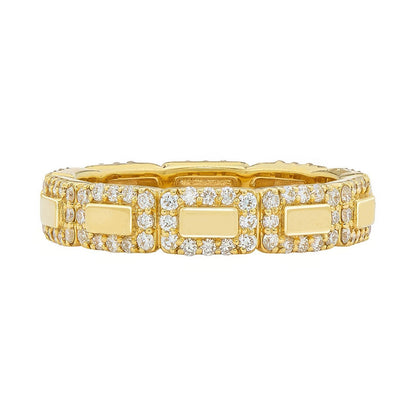 Roma White Diamond Band
