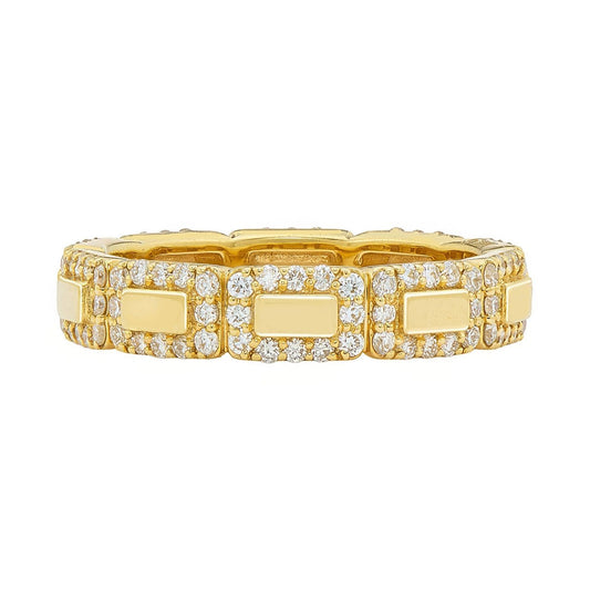 Roma White Diamond Band