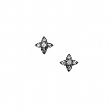 Lumiere White Diamond Stud Earrings