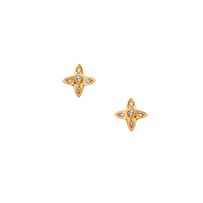 Lumiere White Diamond Stud Earrings