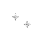 Lumiere White Diamond Stud Earrings