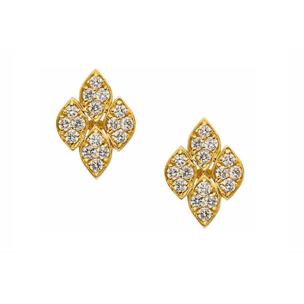 Darcy White Diamond Stud Earrings