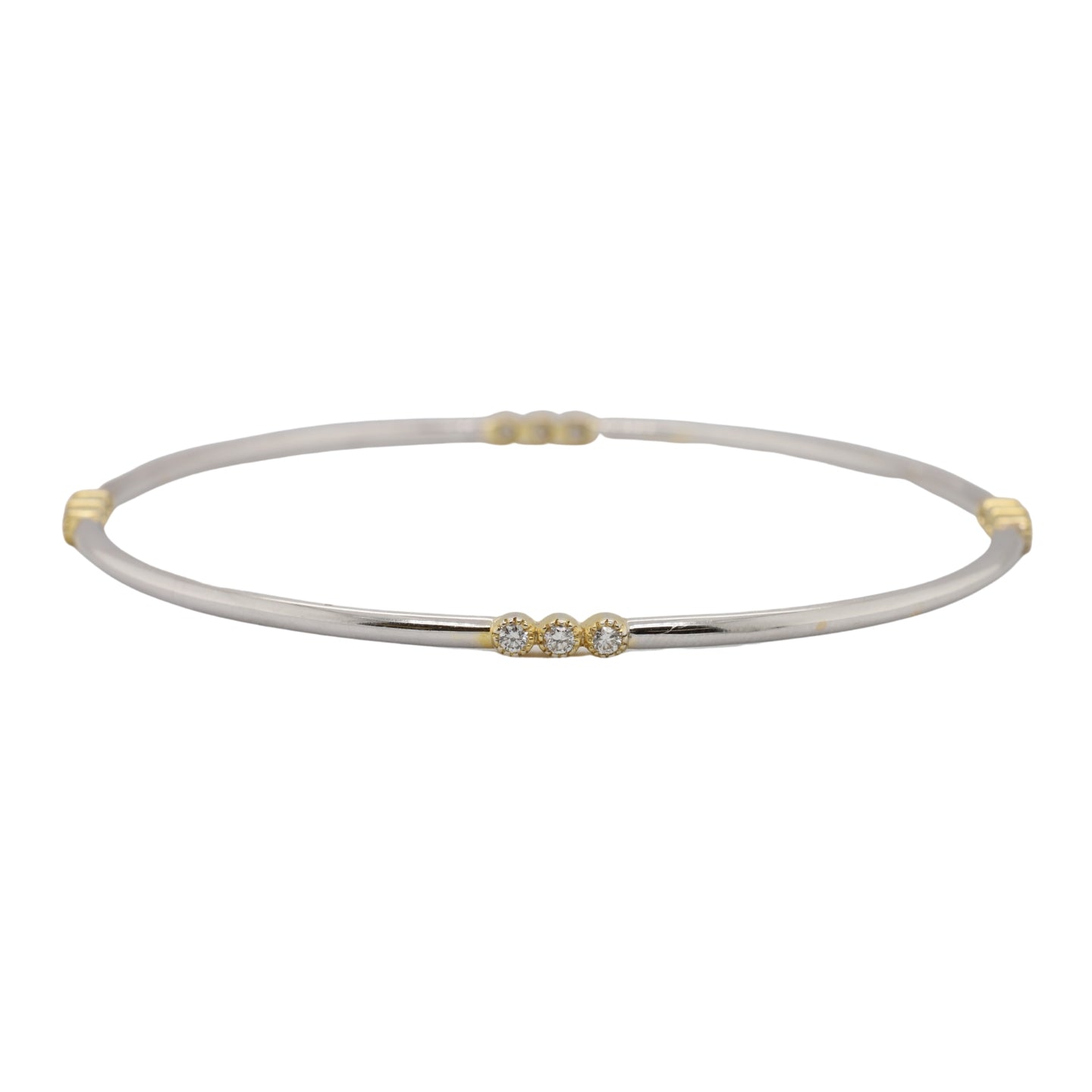 Bezel Diamond Bangle