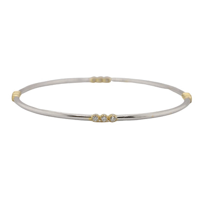 Bezel Diamond Bangle