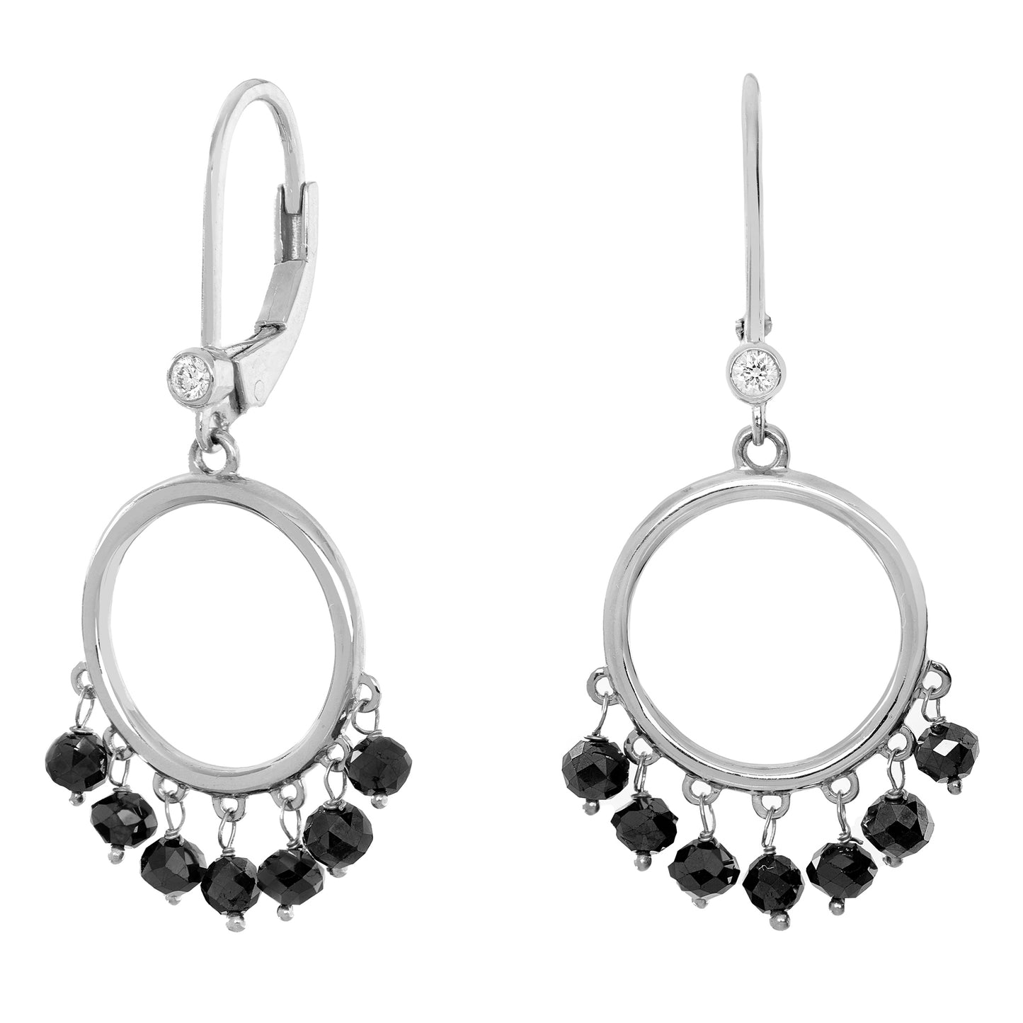 Adeline Black Diamond Drop Earrings