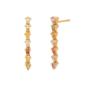 Provence Multi-Color Diamond Earrings
