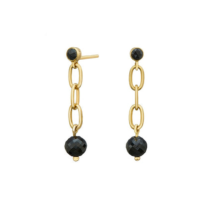 Noir Disco Black Diamond Drop Earrings