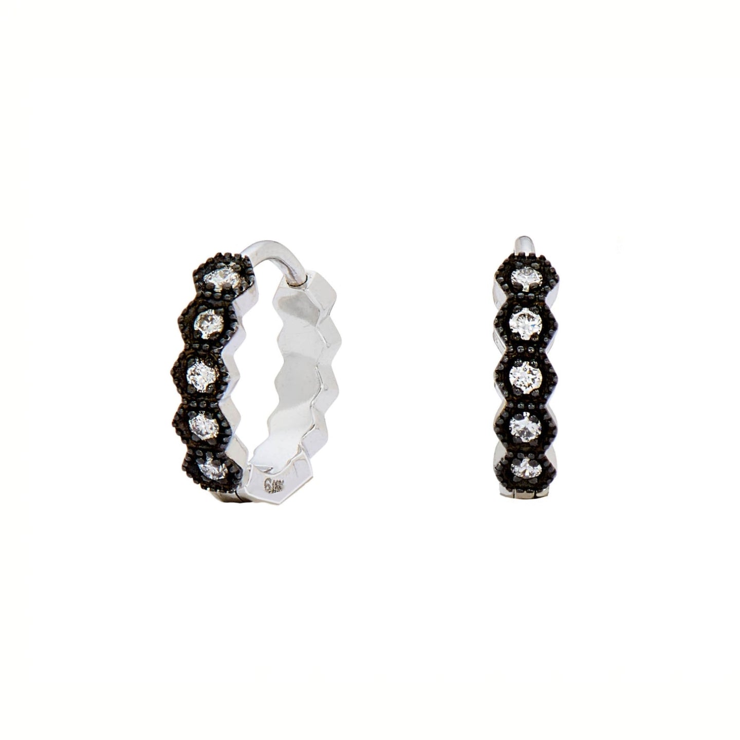 Regency White Diamond Huggies