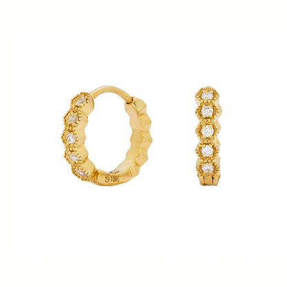 Regency White Diamond Huggies