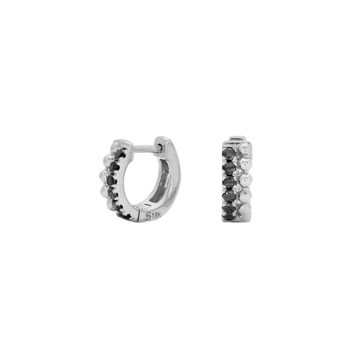 Tiia Black Diamond Huggies