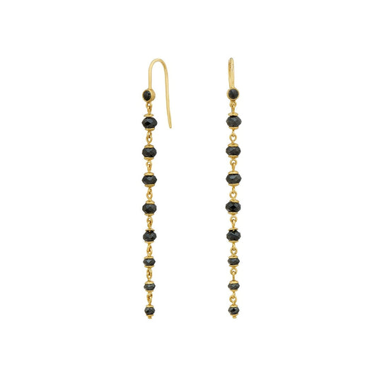 Noir Black Diamond Drop Earrings
