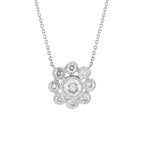 Rosetta White Diamond Necklace