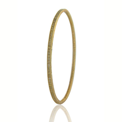 Channel Yellow Diamond Bangle