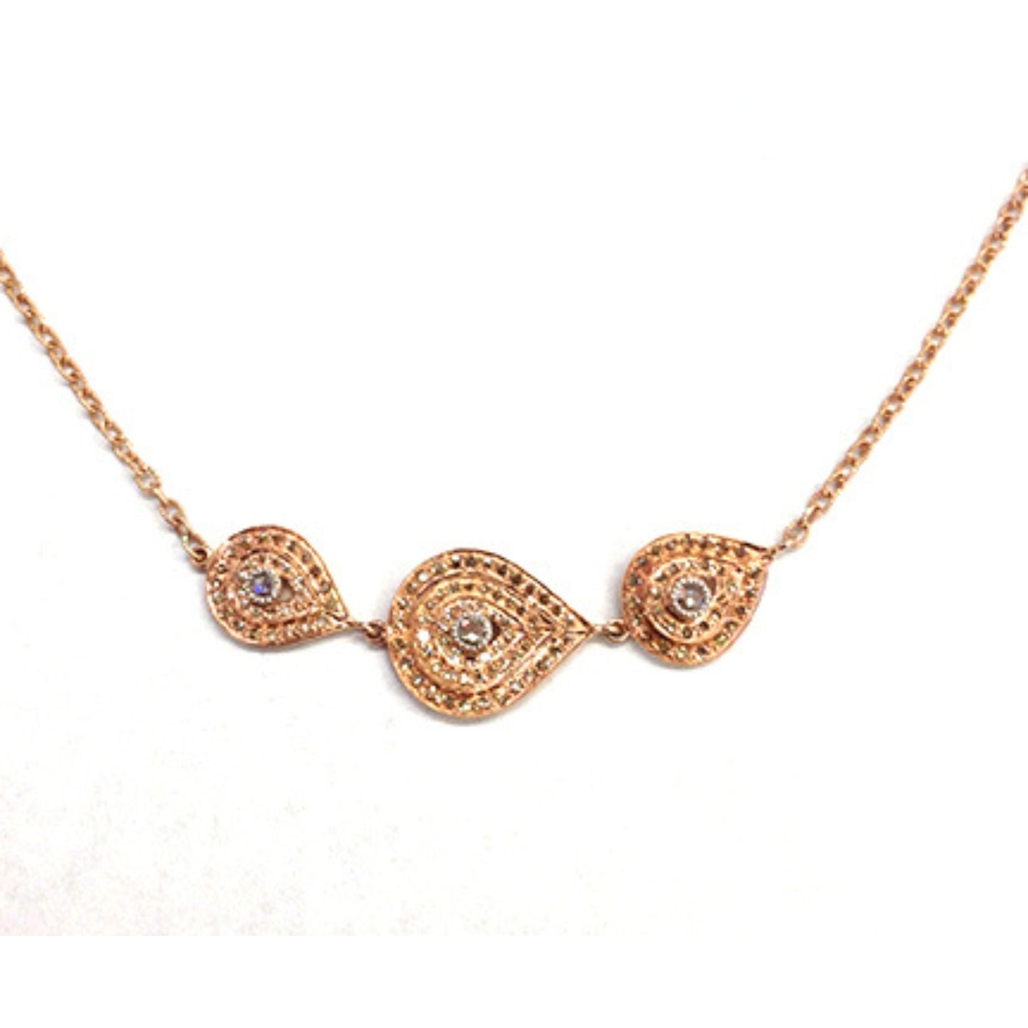Plume Brown Diamond Necklace