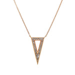 Diamond Triangular Necklace