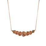 Ginkgo Leaf Brown Diamond Necklace