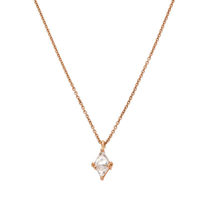 Trillion White Diamond Necklace