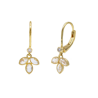 Lilah White Diamond Drop Earrings