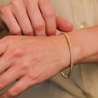 Abacus Small White Diamond Bangle