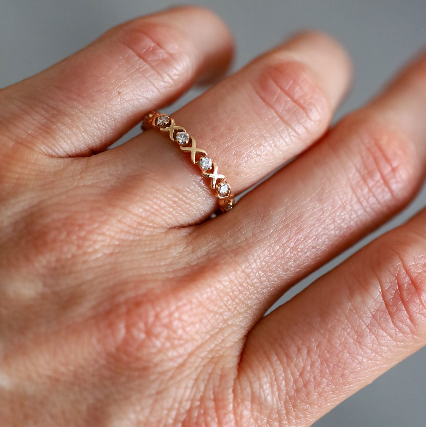 Ayla White Diamond Band
