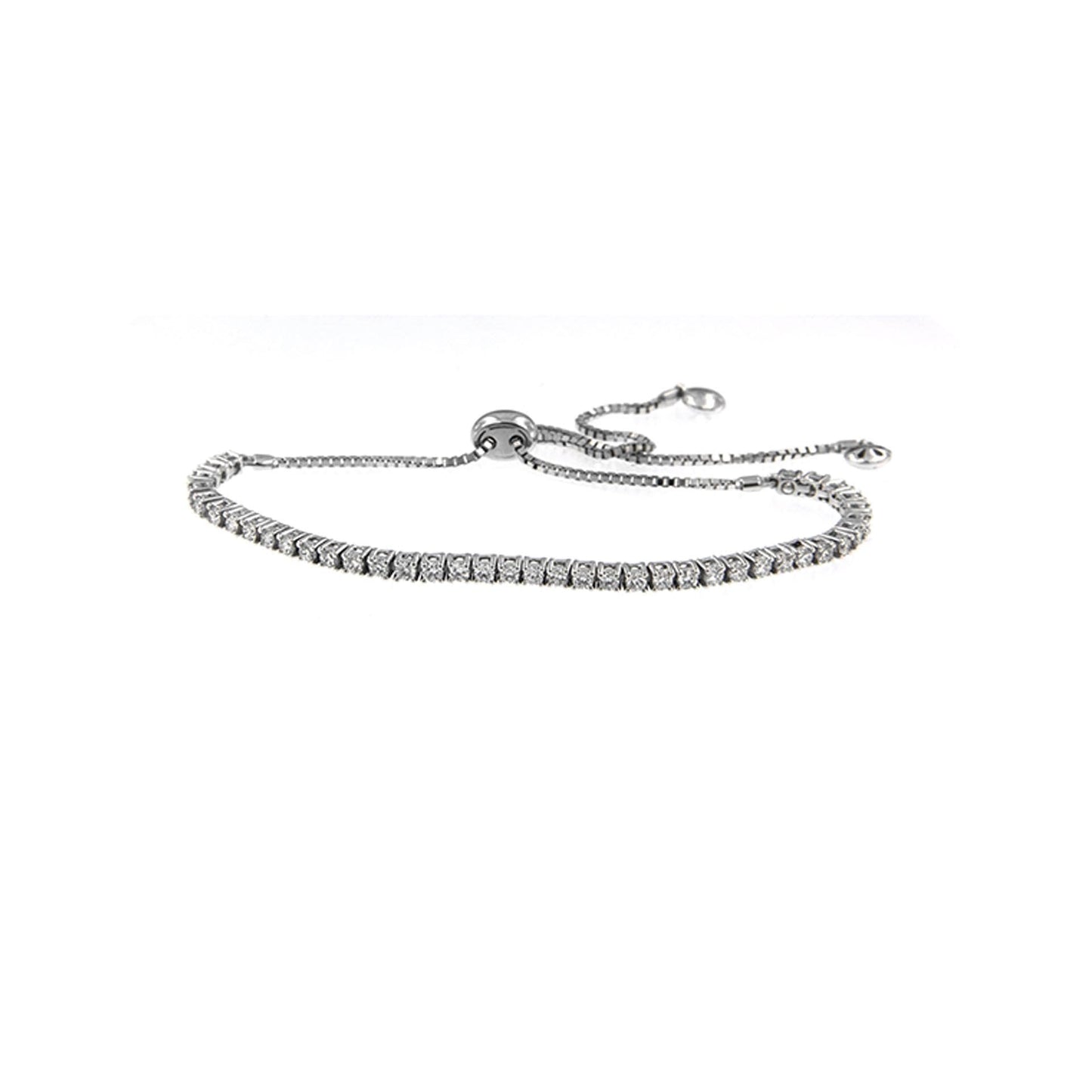 Eloise White Diamond Bolo Bracelet