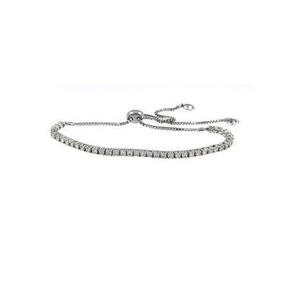 Eloise White Diamond Bolo Bracelet