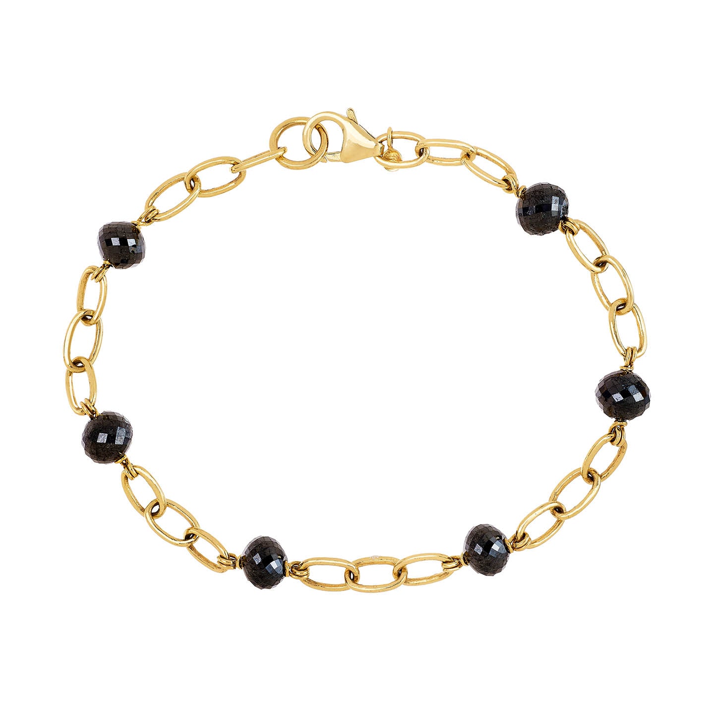 Disco Black Diamond Bracelet